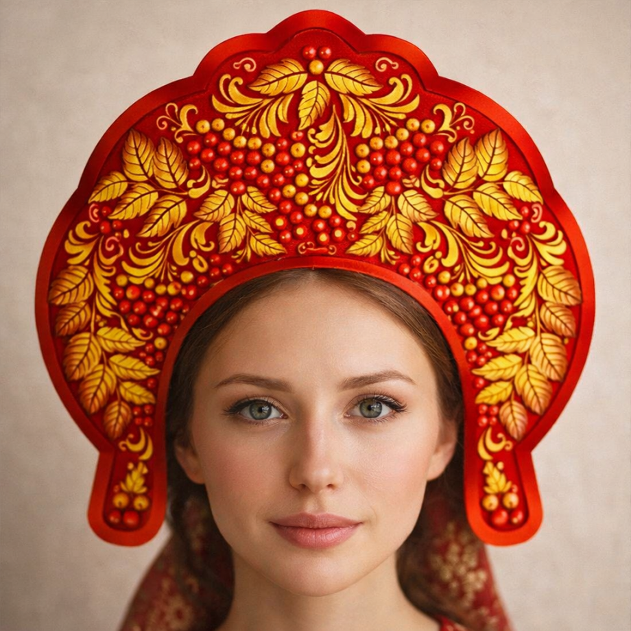 Яркие картонные кокошники — для праздника, фотосессии и весёлого настроения!