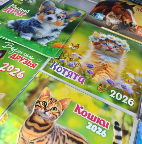 Календари 2026, новое поступление