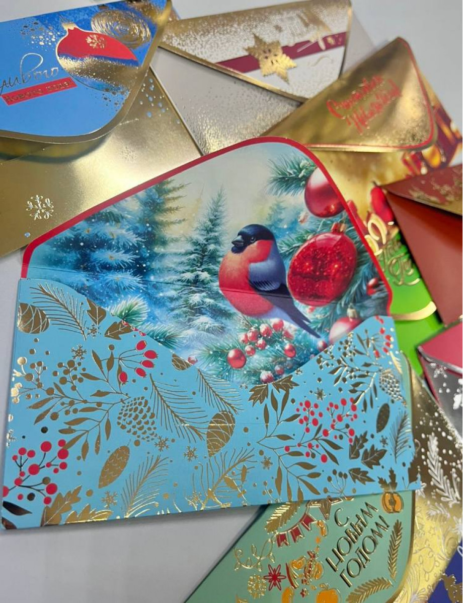  Новогодние конверты для денег