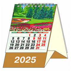 Календарь-домик настольный перекидной "Времена года" на 2025 год