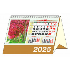 Календарь-домик большой настольный перекидной "Краски природы" на 2025 год