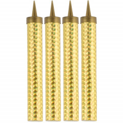 Свеча-Фонтан д/торта 12см 40сек 4шт Gold