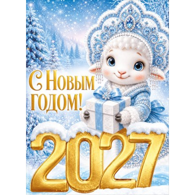 Плакат "С Новым годом! 2027" (символ года)