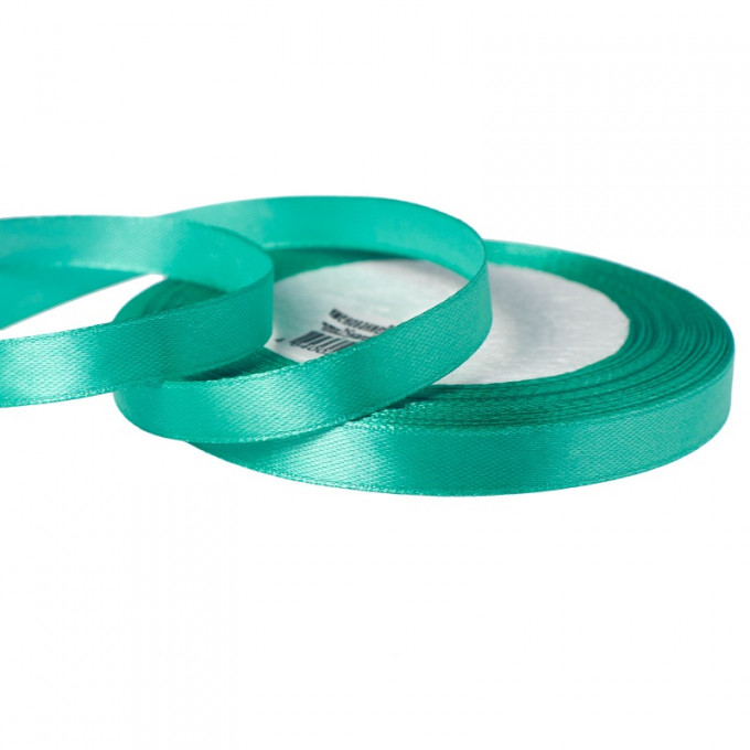 Лента атласная 10мм*25 Y Изумрудный