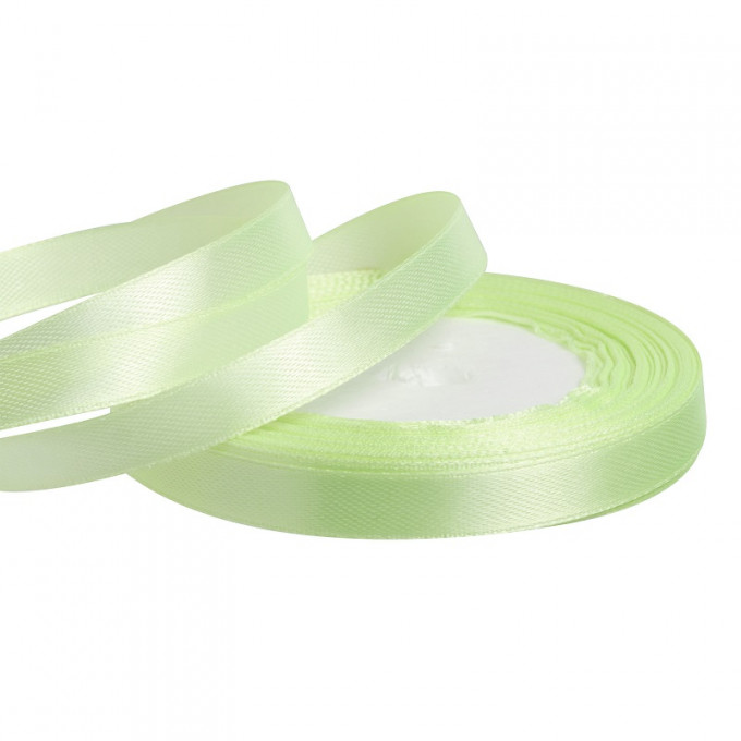 Лента атласная 10мм*25 Y Лайм