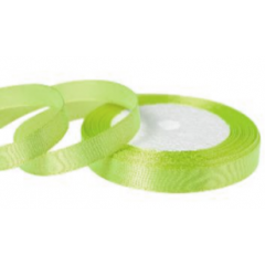 Лента атласная 10мм*25 Y Лайм