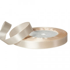 Лента атласная 12мм*25 Y Кремовый