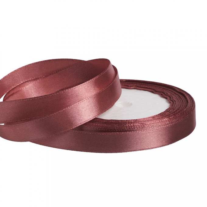 Лента атласная 12мм*25 Y Клубничный