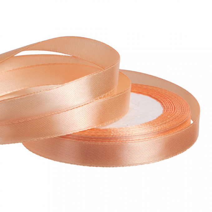 Лента атласная 12мм*25 Y Лососевый