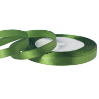 Лента атласная 10мм*25 Y Травяной