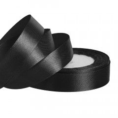 Лента атласная 20мм*25 Y Черный