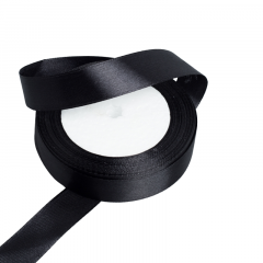 Лента атласная 20мм*25 Y Черный
