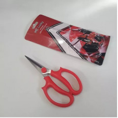 Ножницы для флористов МС-05, 19см*10см, длина лезвия 6,5см, красные ручки (нержавеющая сталь X30Cr13)