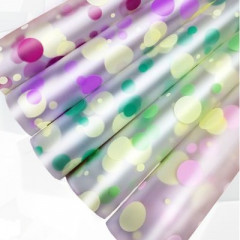 Пленка матовая 60см*10м Конфетти тиффани/крем