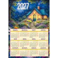 Календарь листовой на 2027 год