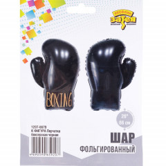 Воздушный шар фольгированный Фигура 26"/60 см Перчатка боксерская черная