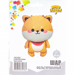Воздушный шар фольгированный Фигура 27"/69 см Собака Корги милая