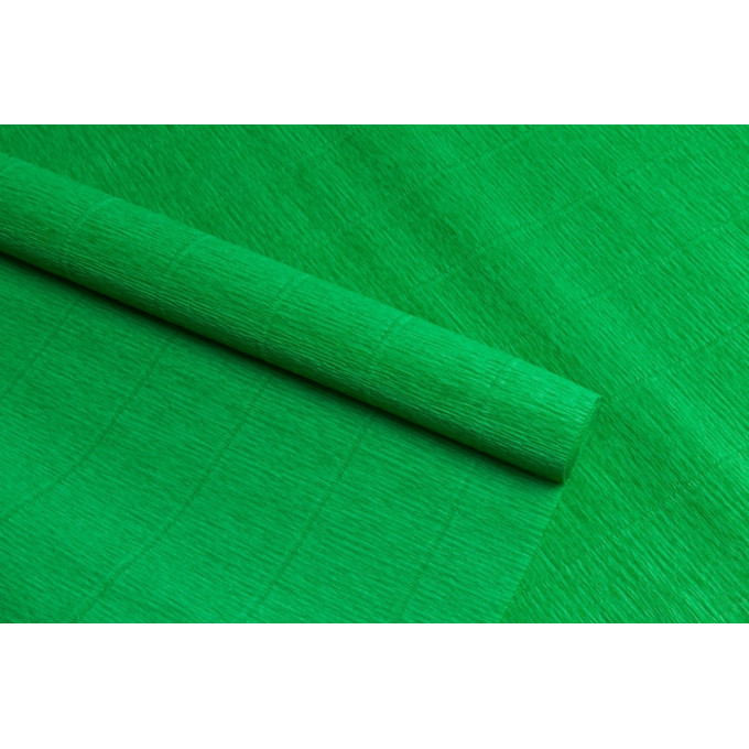 Бумага гофрированная простая 140гр 963 зеленая 0,5*2,5м