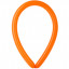 Воздушный шар латексный ШДМ 260-2/04 Пастель Orange
