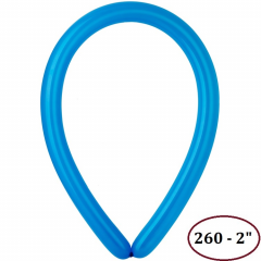 Воздушный шар латексный для моделирования ШДМ 260-2/10 Пастель Blue