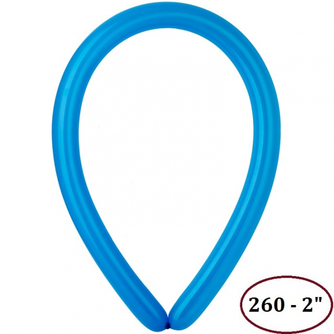 Воздушный шар латексный для моделирования ШДМ 260-2/10 Пастель Blue