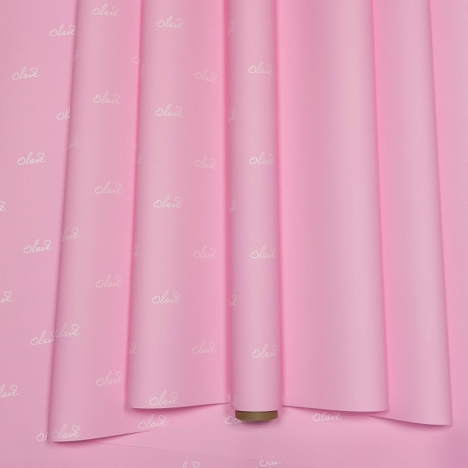 Пленка матовая 60см*10м "Вместе навсегда" 60мкм БАРБИ/БЕЛЫЙ