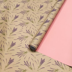 Пленка матовая 60см*10м "Лаванда" 65мкм ПЕРСИКОВЫЙ