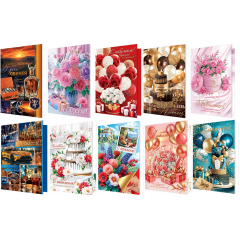 Открытка С Юбилеем! жен/муж МИКС (6в/в*2)