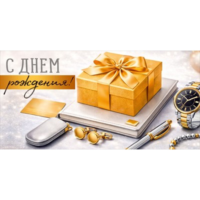 Конверт для денег "С Днем рождения!"