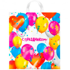 Пакет полиэтиленовый с петлевой ручкой 38х42 см Пати