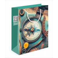 Пакет подарочный 18*22,7*10 см (M) компас