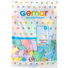 Воздушный шар латексный без рисунка 12" пастель MACARON 100 шт ассорти