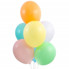 Воздушный шар латексный без рисунка 12" пастель MACARON 100 шт ассорти