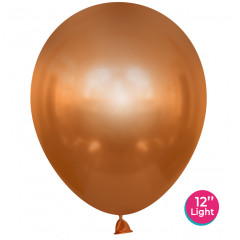 Воздушный шар латексный 12''/30 см хром Античное золото лайт, 50 шт
