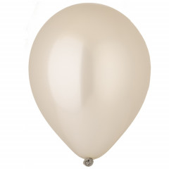 Воздушный шар латексный без рисунка 5"/38 Металлик Серебро/Silver 100 шт