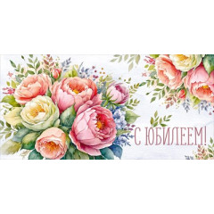 Конверт для денег "С Юбилеем!"