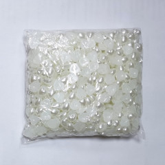 Стразы Жемчуг (сердечки половинки) 8*8мм 100 гр