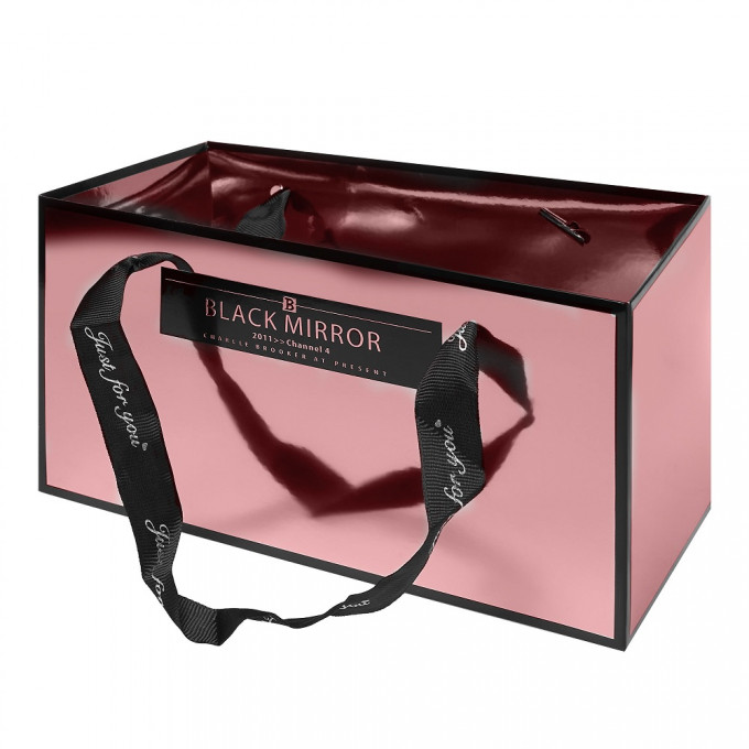 Сумка пластиковая Mirror 12*12*23см РОЗОВОЕ ЗОЛОТО