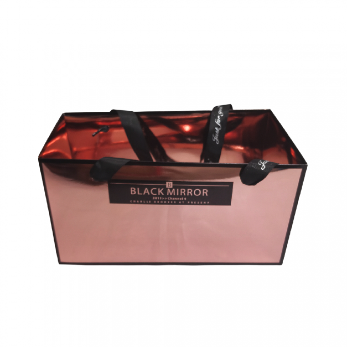 Сумка пластиковая Mirror 12*12*23см РОЗОВОЕ ЗОЛОТО