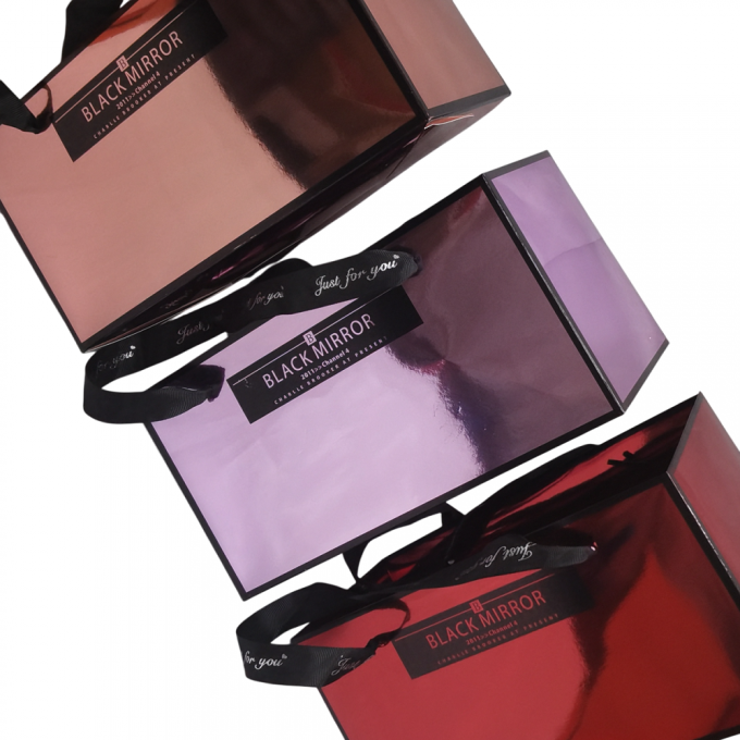 Сумка пластиковая Mirror 12*12*23см РОЗОВОЕ ЗОЛОТО