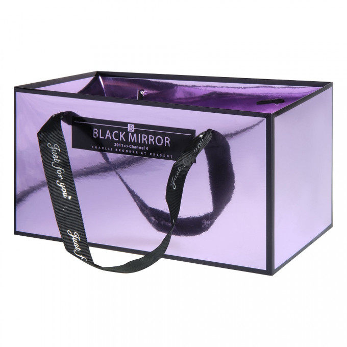 Сумка пластиковая Mirror 12*12*23см СИРЕНЕВЫЙ