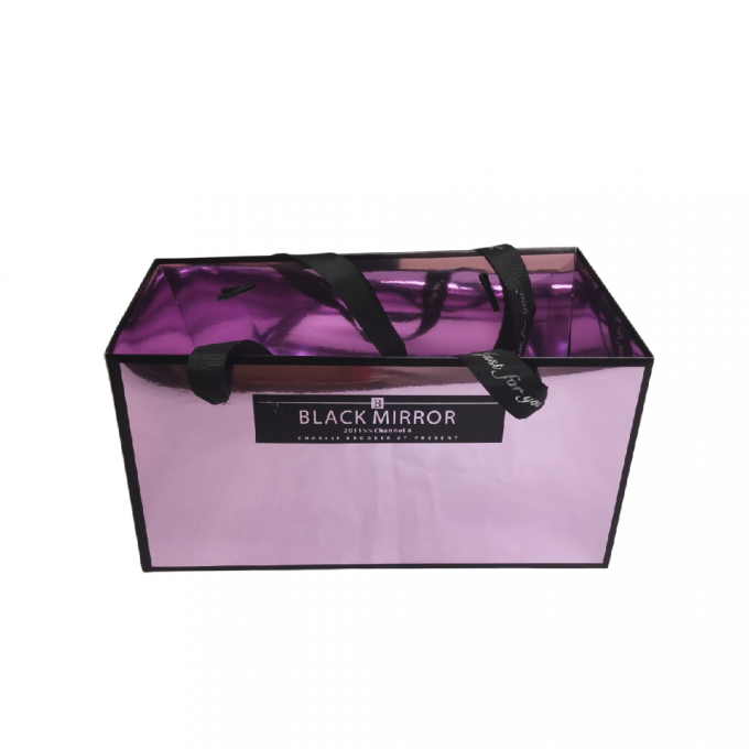 Сумка пластиковая Mirror 12*12*23см СИРЕНЕВЫЙ