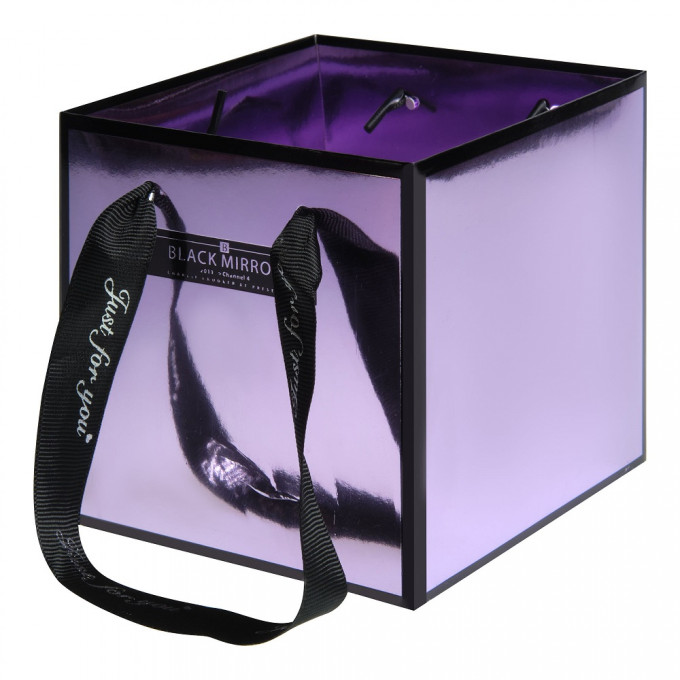 Сумка пластиковая Mirror 18*18*18см СИРЕНЕВЫЙ