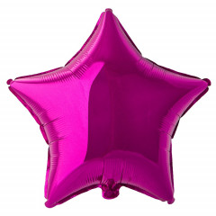 Воздушный шар фольгированный без рисунка 18"/45СМ ЗВЕЗДА Металлик Purple