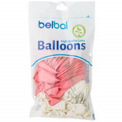 Воздушный шар латексный с рисунком 14" пастель С Днем рождения! Красотка ассорти