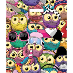 Пакет с вырубной ручкой 38*45+3 см Тусовка