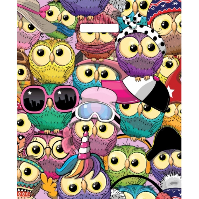 Пакет с вырубной ручкой 38*45+3 см Тусовка