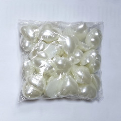 Стразы Жемчуг (сердечки половинки) 24*24мм 100 гр