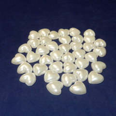 Стразы Жемчуг (сердечки половинки) 24*24мм 100 гр