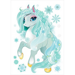 Двусторонняя наклейка "Лошадка"